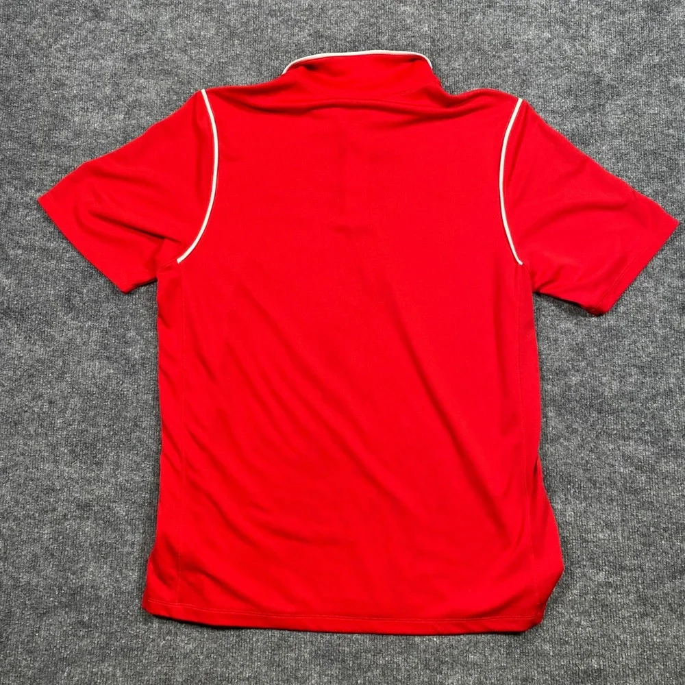 Nike Dri-FIT Red Soccer Polo Shirt Mens Hungton Falls Soccer 476281 ‎ Large